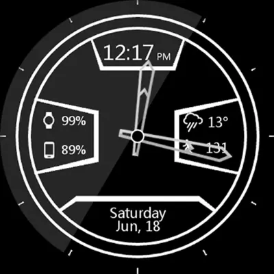 Daring Graphite HD Watch Face android App screenshot 0