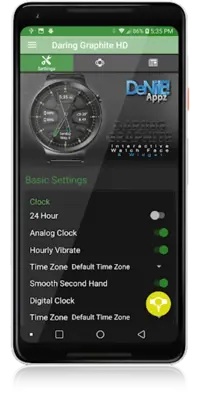 Daring Graphite HD Watch Face android App screenshot 12