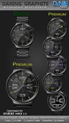 Daring Graphite HD Watch Face android App screenshot 15