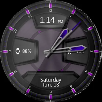 Daring Graphite HD Watch Face android App screenshot 1